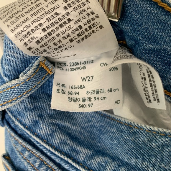 Women’s Levi Premium Denim Cotton Tapered Cotton Wedgie Jeans SZ 27 - Picture 6 of 6